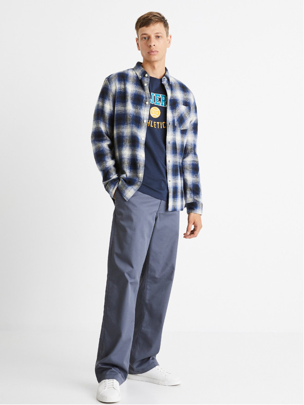 Celio Kék férfi Celio Camulto kockás ing