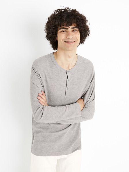 Celio Celio Ceplay szürke hosszú ujjú ing