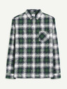 Celio Szürke és zöld férfi kockás flanel ing Celio Camulto