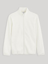 Celio Fehér férfi fleece kapucnis pulóver Celio Cepolaire