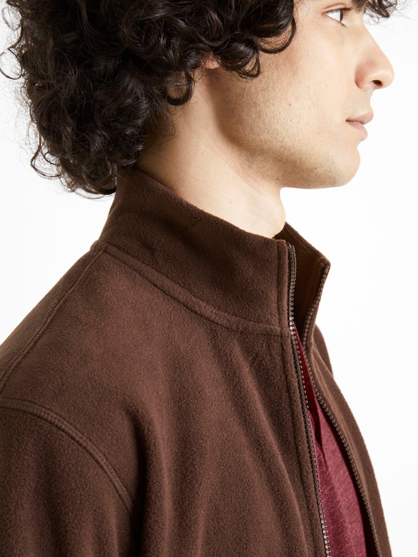 Celio Barna férfi gyapjú pulóver Celio Cepolaire