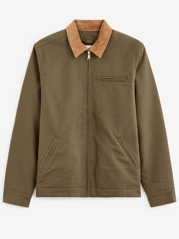 Celio Khaki színű férfi vízálló kabát Celio Cujacket