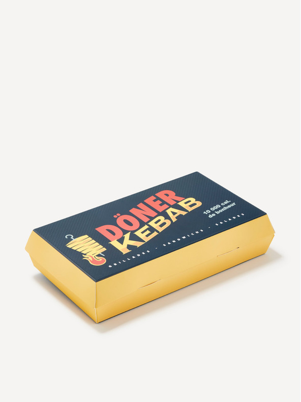 Celio Szürke és kék férfi pizsama Celio Kebab ajándékcsomagban