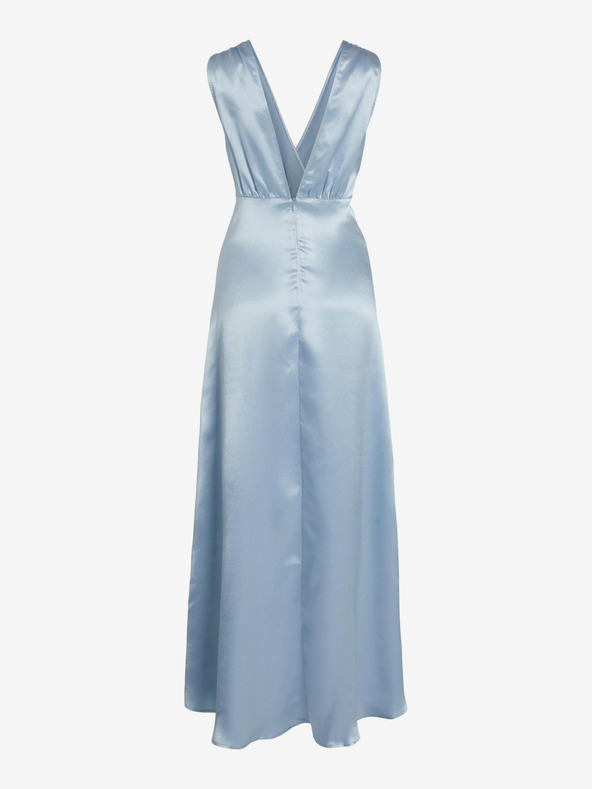 Vila Világoskék női szatén maxiruha VILA Sittas