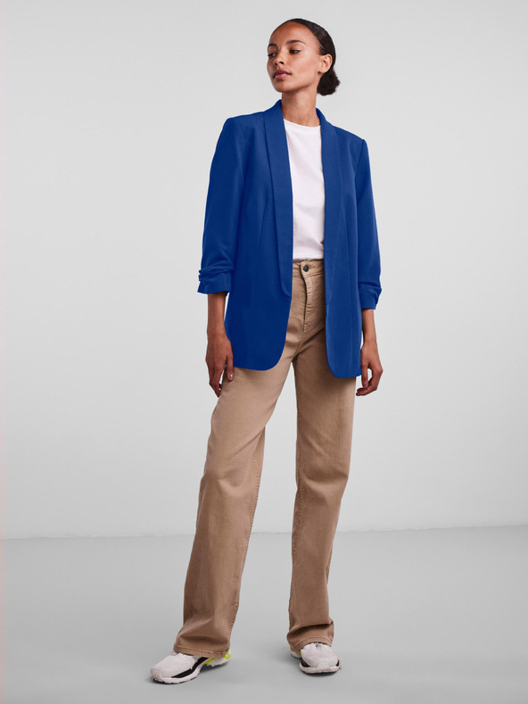 Pieces Sötétkék női háromnegyedes ujjú blézer Pieces Boss