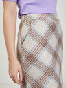 Orsay ORSAY bézs színű kockás női szoknya