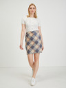 Orsay ORSAY bézs színű-szürke kockás női szoknya