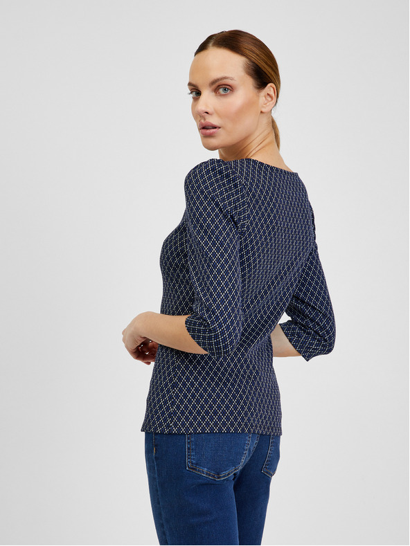 Orsay ORSAY sötétkék mintás női póló