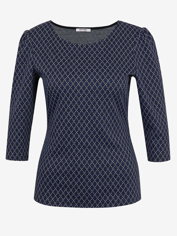 Orsay ORSAY sötétkék mintás női póló