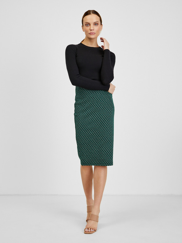 Orsay ORSAY sötétzöld mintás női szoknya