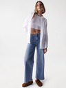Salsa Jeans Kék női széles szárú farmernadrág Salsa Jeans