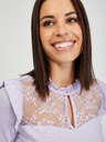 Orsay ORSAY halványlila női póló csipkével