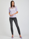 Orsay ORSAY halványlila női póló csipkével