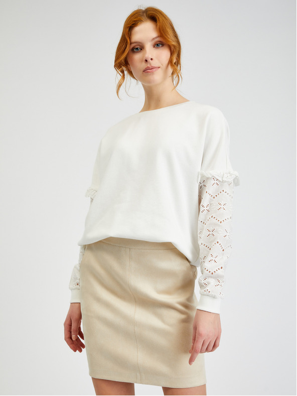 Orsay ORSAY bézs velúr női szoknya