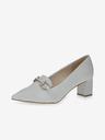 Caprice Világosszürke női Caprice bőrcipő
