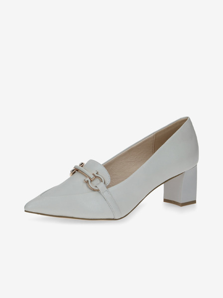 Caprice Világosszürke női Caprice bőrcipő