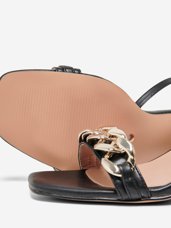 ONLY Fekete női sarkú szandál ONLY Alyx