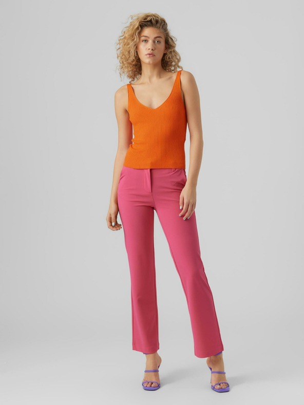 Vero Moda Narancssárga női bordázott alaptartozék felső VERO MODA Glory