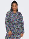 ONLY CARMAKOMA Lila és kék női virágos pólóruha ONLY CARMAKOMA Ayana Ayana