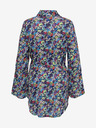 ONLY CARMAKOMA Lila és kék női virágos pólóruha ONLY CARMAKOMA Ayana Ayana