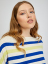 Orsay ORSAY kék-krémszínű csíkos női pulóver