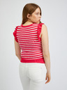 Orsay ORSAY fehér-rózsaszín csíkos női póló
