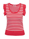 Orsay ORSAY fehér-rózsaszín csíkos női póló