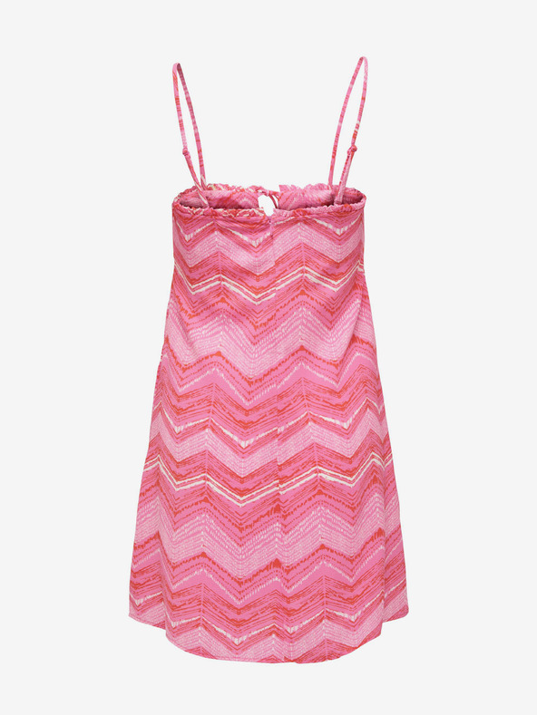 ONLY Rózsaszín női mintás ruha ONLY Nova