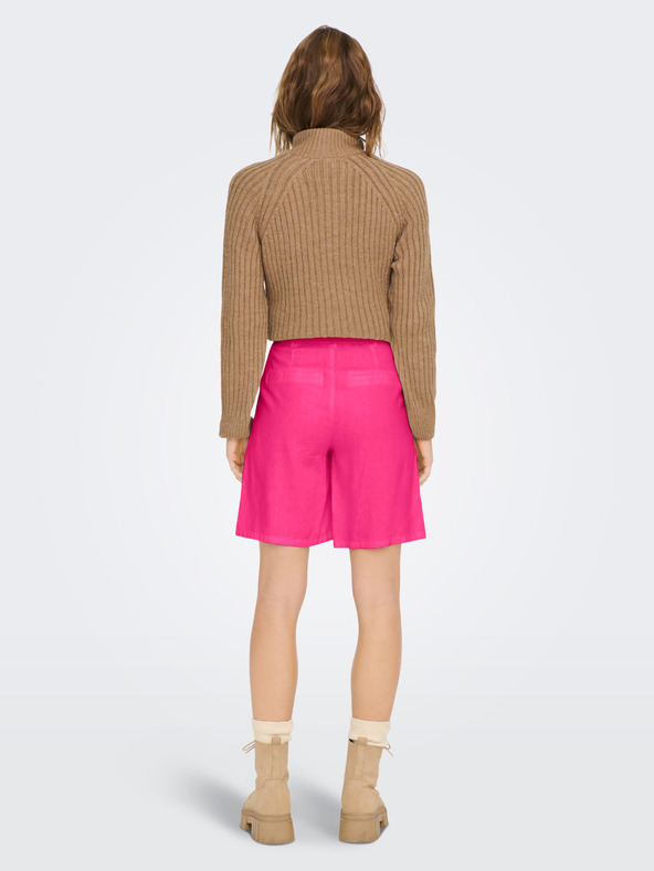 ONLY Sötét rózsaszín Női vászonnadrág ONLY Caro