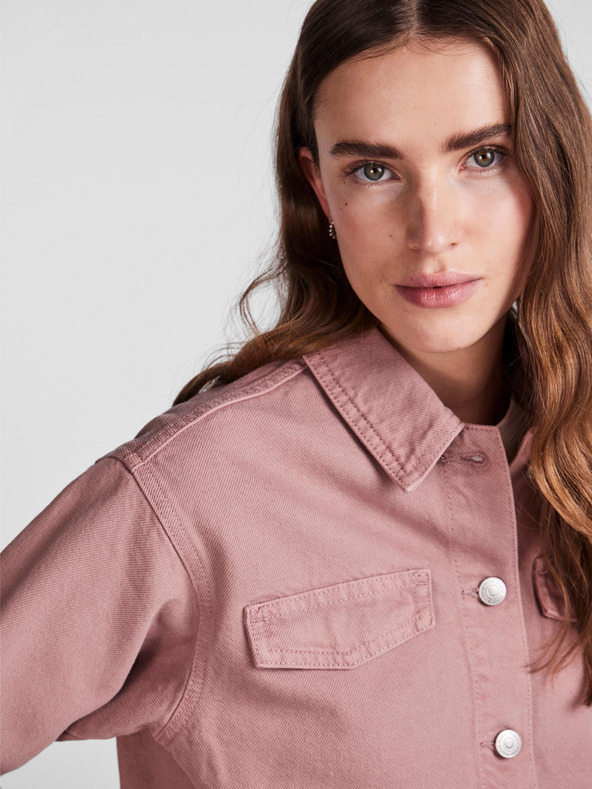 Pieces Régi rózsaszín női farmerdzseki Pieces Tessie Tessie