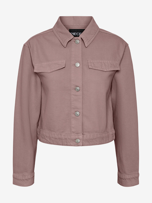 Pieces Régi rózsaszín női farmerdzseki Pieces Tessie Tessie