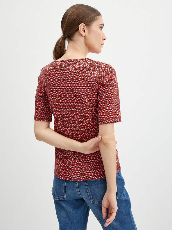 Orsay ORSAY piros mintás női póló