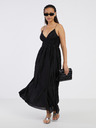 ONLY Fekete női rakott maxiruha ONLY Elema