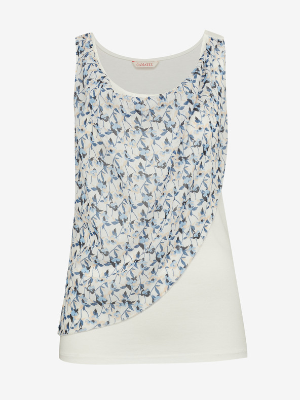 CAMAIEU Krémszínű női blúz CAMAIEU