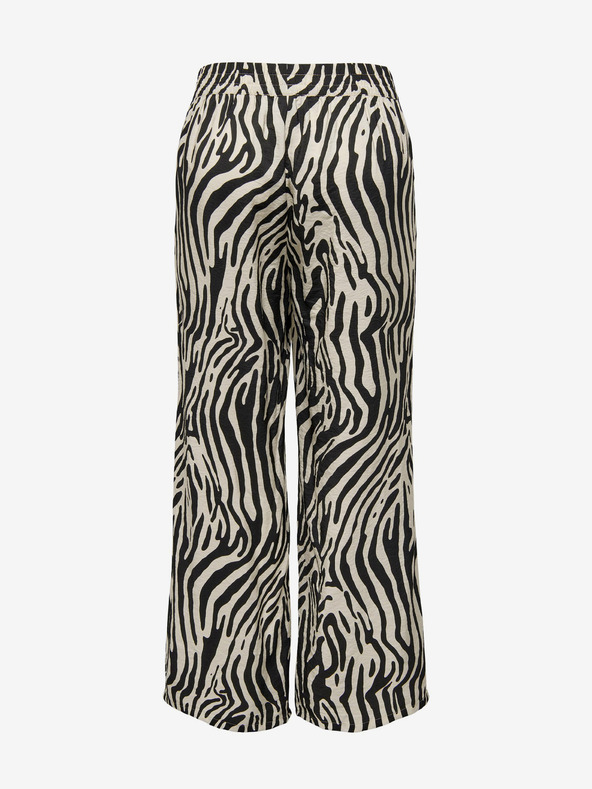 Jacqueline de Yong Fekete és bézs színű női mintás nadrág JDY Camille