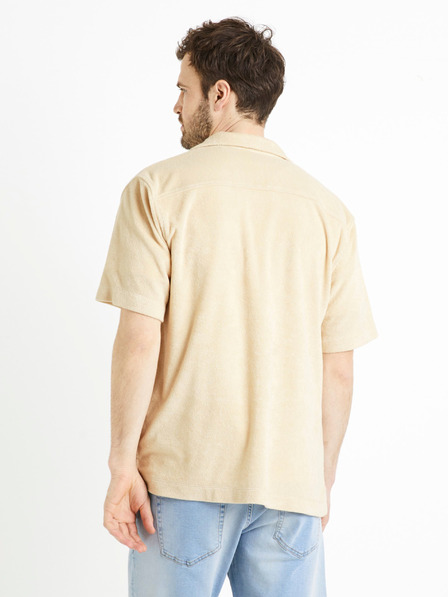 Celio Bézs színű férfi póló Celio Dabob