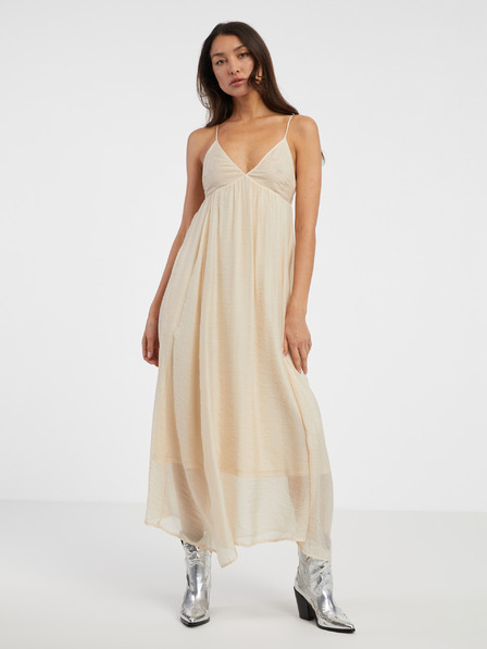 ONLY Bézs színű női maxiruha ONLY Phoenix