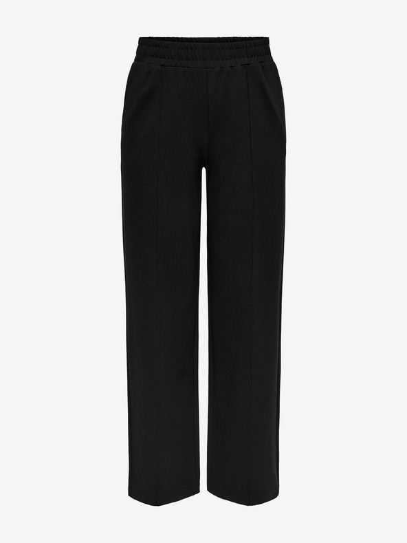 ONLY Fekete női széles szárú nadrág ONLY Pop