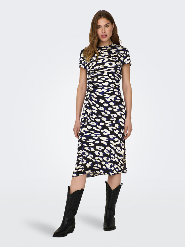 Jacqueline de Yong Krémszínű és fekete női mintás ruha JDY Urba JDY Urba