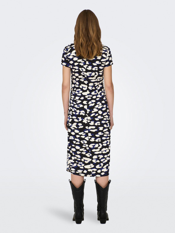 Jacqueline de Yong Krémszínű és fekete női mintás ruha JDY Urba JDY Urba