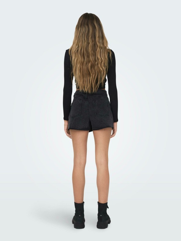 ONLY Fekete női póló szellőzőnyílásokkal ONLY Nikita