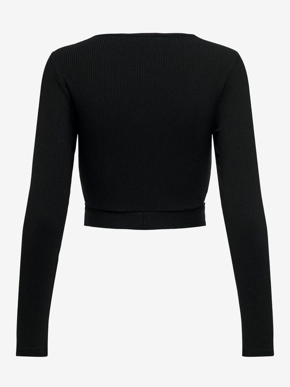 ONLY Fekete női póló szellőzőnyílásokkal ONLY Nikita