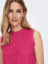 ONLY Sötét rózsaszín női felső csipkével ONLY Evie Evie