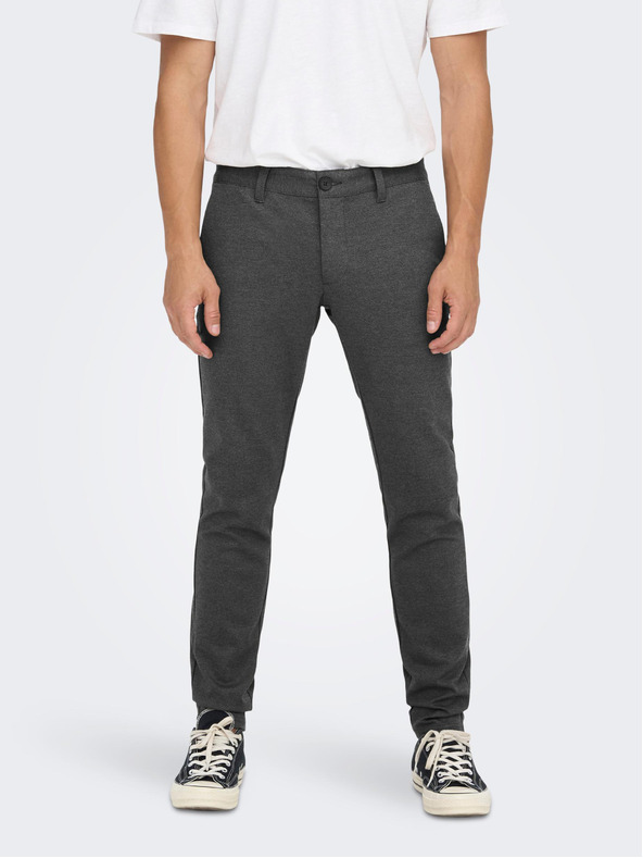 ONLY & SONS Sötétszürke férfi chino nadrág ONLY & SONS Mark