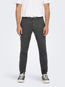 ONLY & SONS Sötétszürke férfi chino nadrág ONLY & SONS Mark