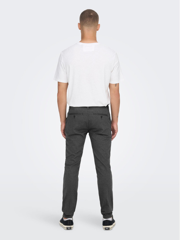 ONLY & SONS Sötétszürke férfi chino nadrág ONLY & SONS Mark