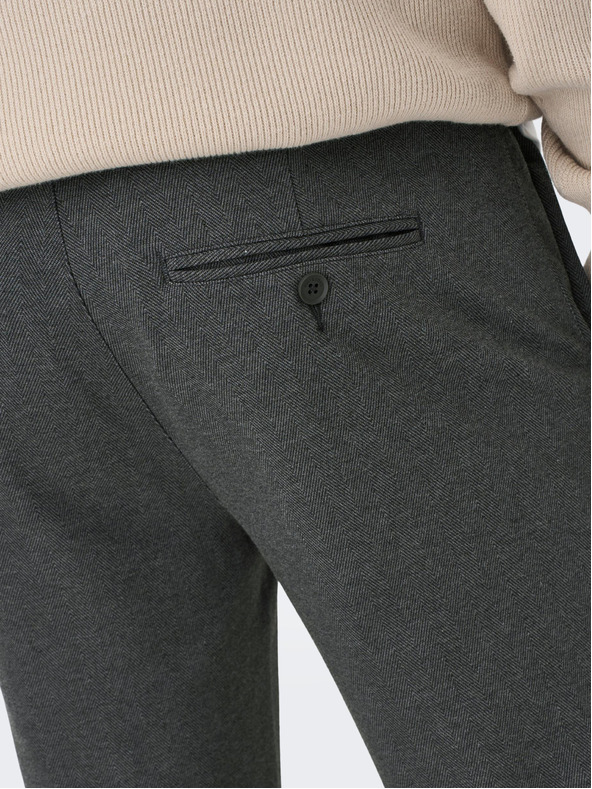 ONLY & SONS Sötétszürke férfi chino nadrág ONLY & SONS Mark