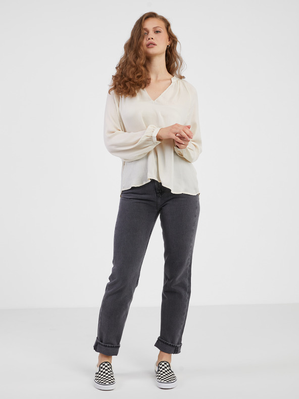 AWARE by VERO MODA Krémszínű blúz AWARE by VERO MODA Sunny