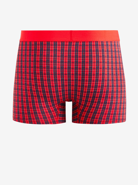 Celio Piros férfi kockás boxeralsó Celio Fibocar