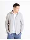 Celio Világosszürke férfi ing Celio Fabeille2